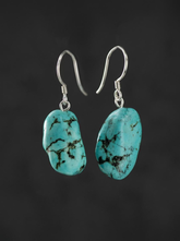 Handmade Tibetan Vintage Fine Silver Drop Earrings