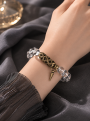 Tibetan Clear Quartz Minimalist Bracelet