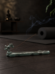 Zen Stone Ceramic Incense Holder for Meditation