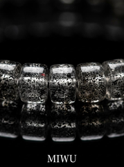 Tibetan Black Super Seven Crystal Healing Bracelet 6mm