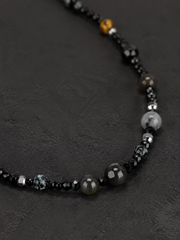Vintage 925 Silver Crossed Vajra Tibetan Necklace