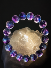 Tibetan Bi-Color Fluorite Crystal Healing Bracelet