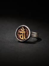 Vintage Tibetan Green Tara Seed Syllable Ring
