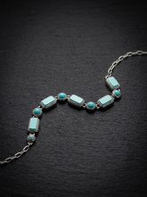 Authentic Tibetan Turquoise & 925 Silver Bracelet