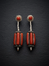 Vintage Handmade Tibetan Drop Earrings