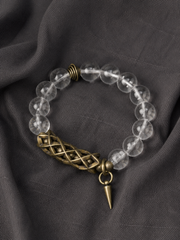 Tibetan Clear Quartz Minimalist Bracelet
