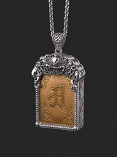 Vintage 925 Silver Tibetan Mantra Amulet Necklace
