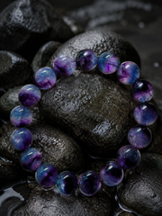 Tibetan Bi-Color Fluorite Crystal Healing Bracelet