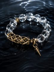 Tibetan Clear Quartz Minimalist Bracelet