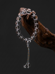 Tibetan Clear Quartz Meditation Mala Bracelet