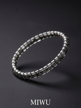 Tibetan Black Super Seven Crystal Healing Bracelet 6mm