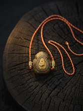 Authentic Tibetan Copper Gau Box Amulet Pendant