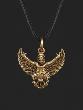 Vintage Tibetan Brass Garuda Pendant Necklace