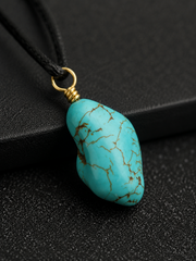 Khampa Tibetan Freeform Turquoise Necklace