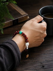 Authentic Tibetan Vintage Yak Bone Mala Bracelet