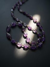 Himalayan Artisan Raw Amethyst Crystal Necklace