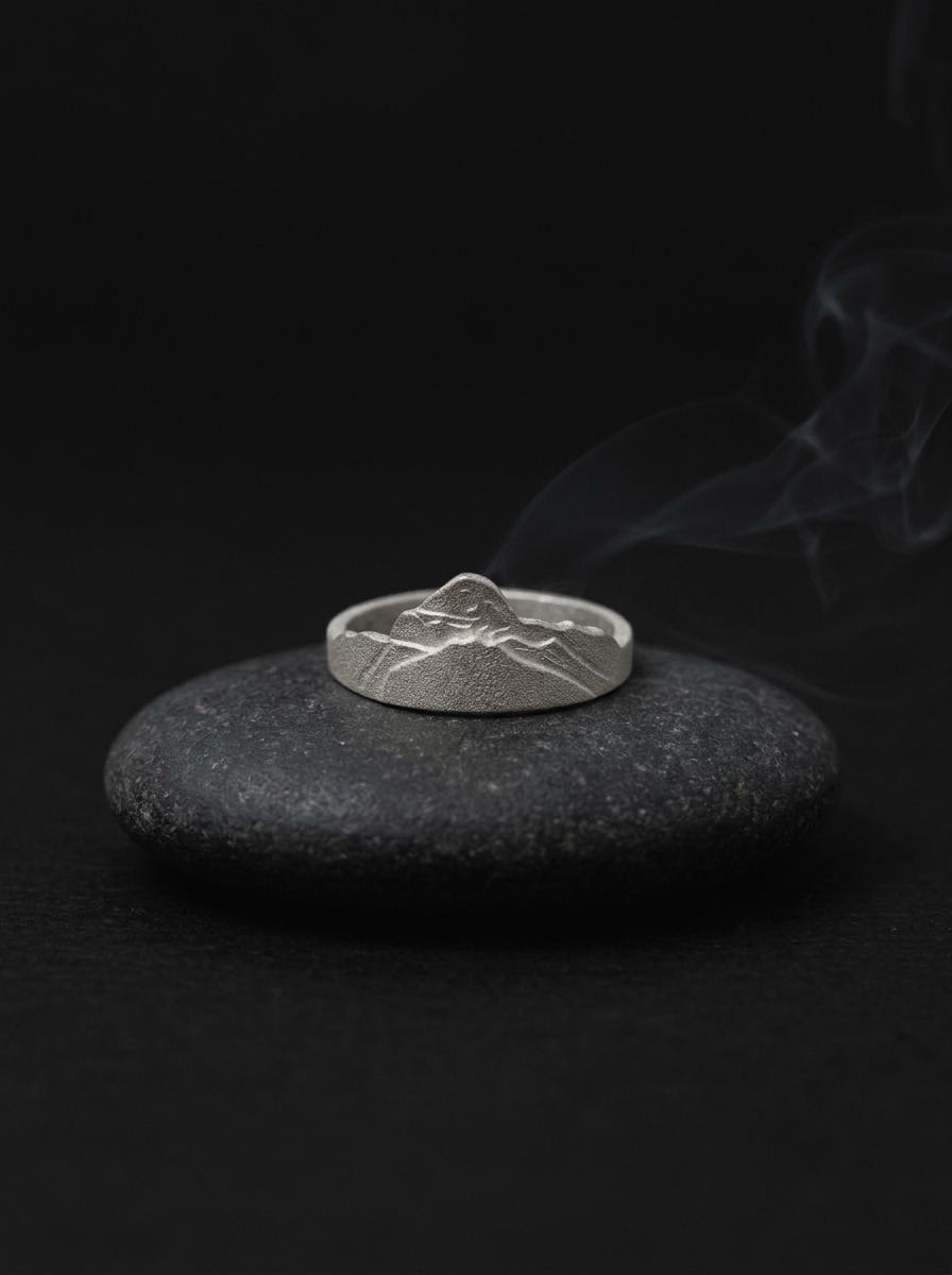 Mount Kailash 925 Silver Couple Ring | Authentic Tibetan Jewelry