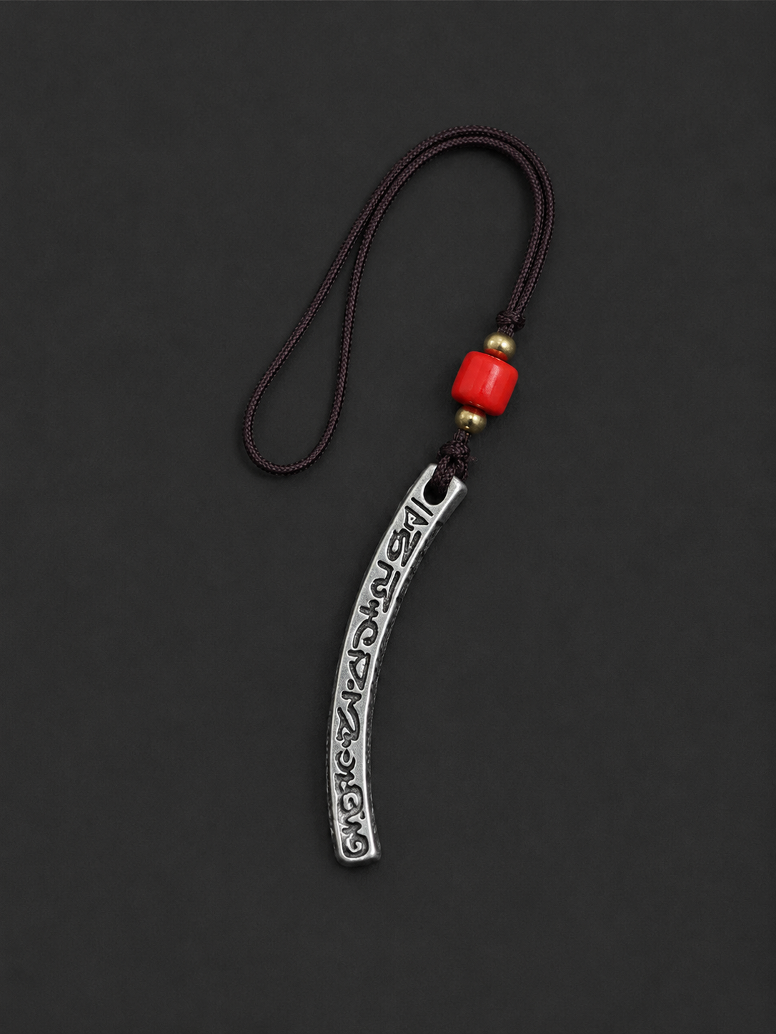 Tibetan Silver Om Mani Padme Hum Pendant Charm