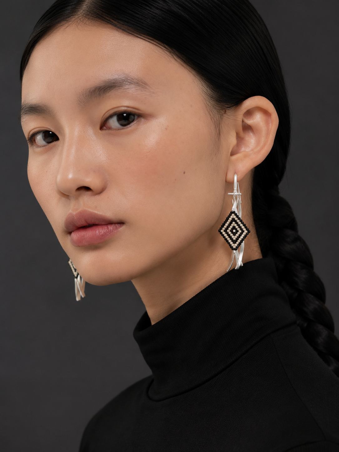 Tibetan Nomad Wuerduo Beaded Dangle Earrings