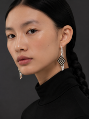 Tibetan Nomad Wuerduo Beaded Dangle Earrings