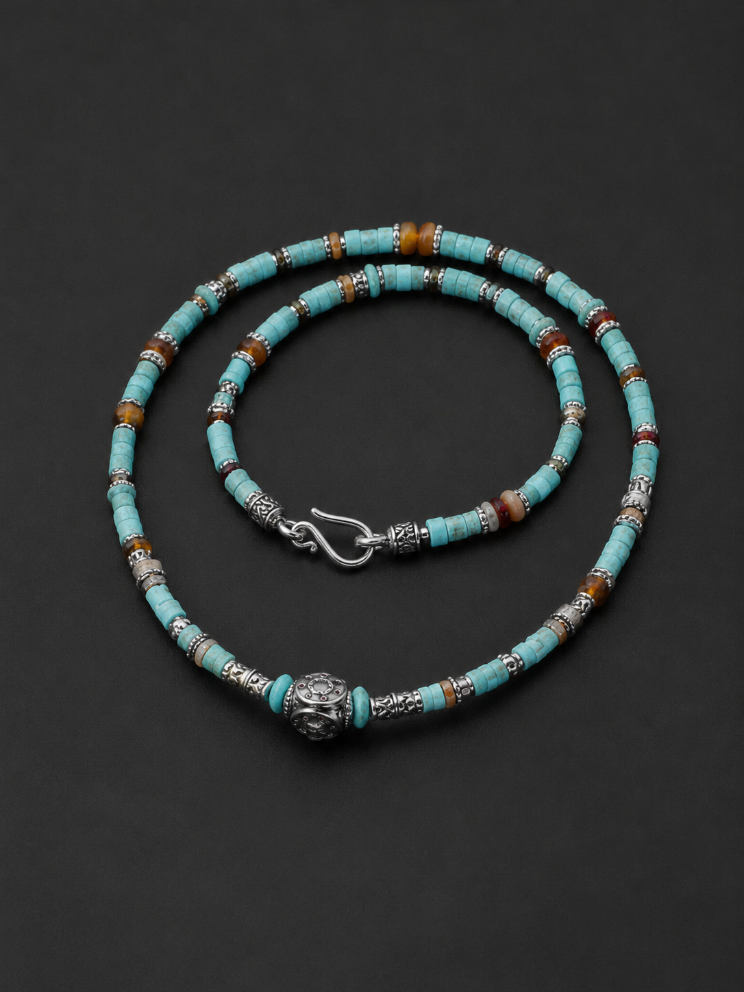 Minimalist Tibetan Handcrafted Beaded Necklace for Men