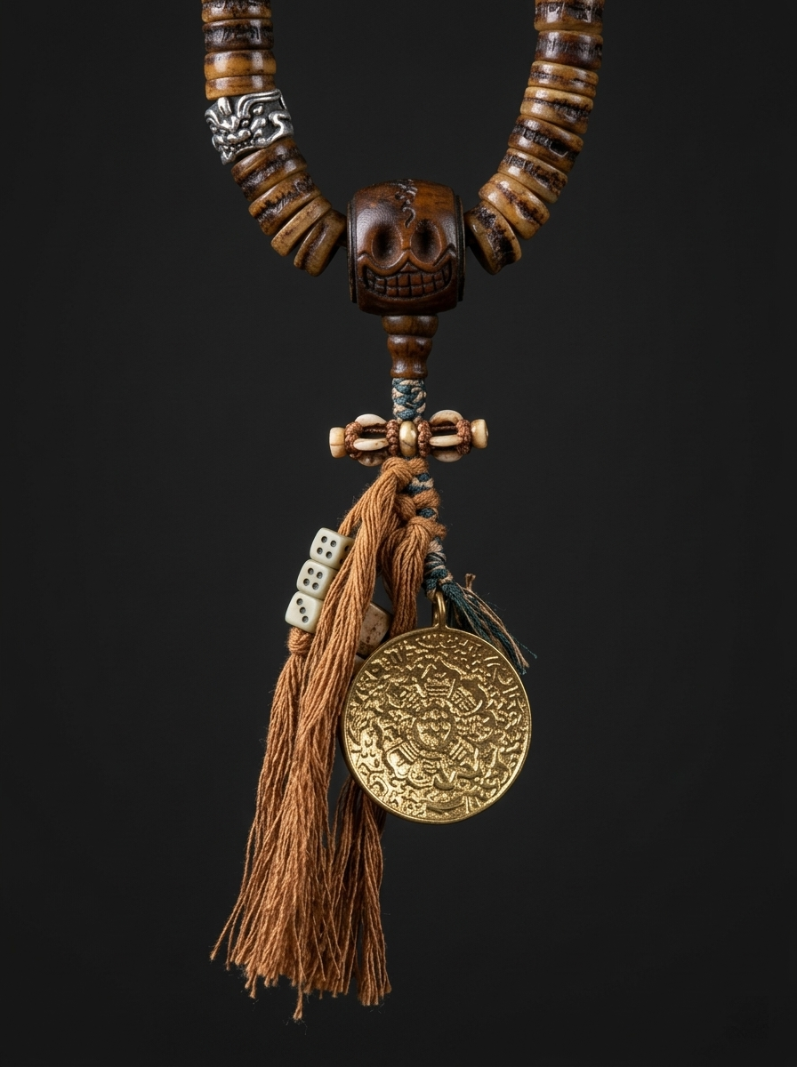 Authentic Tibetan Vintage Yak Bone 108 Mala Beads