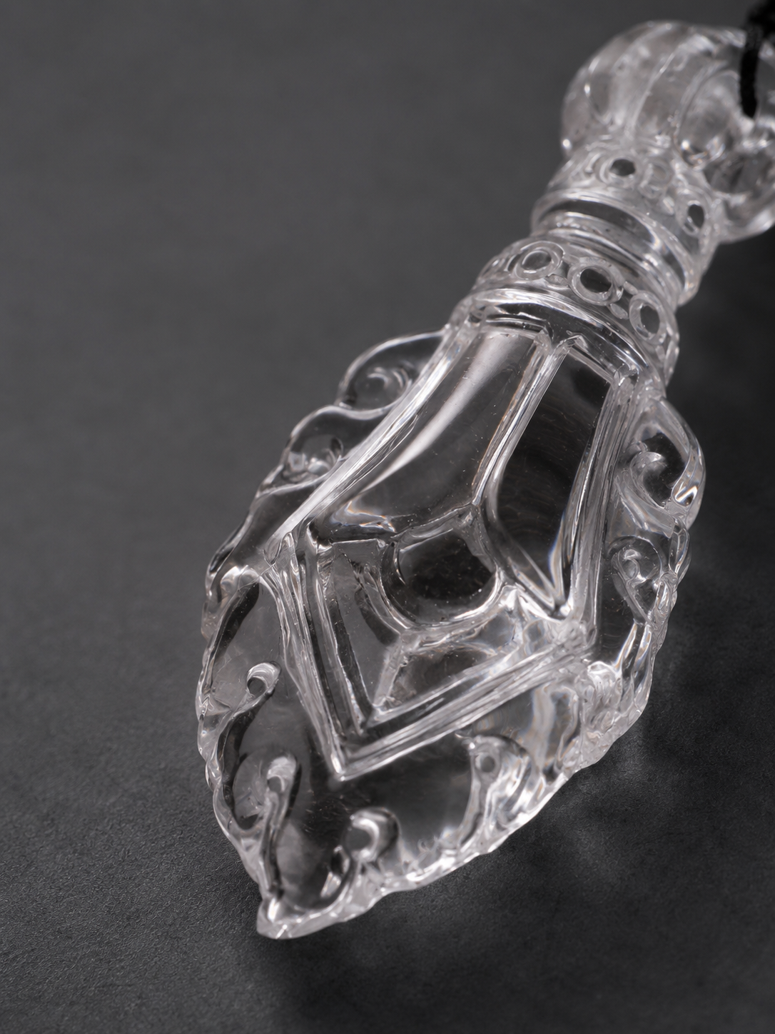 Tibetan Clear Quartz Manjushri Wisdom Sword Pendant