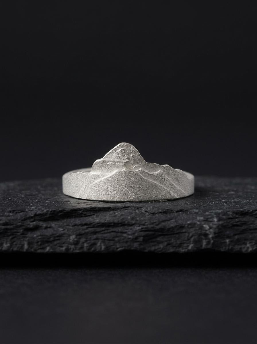 Mount Kailash 925 Silver Couple Ring | Authentic Tibetan Jewelry