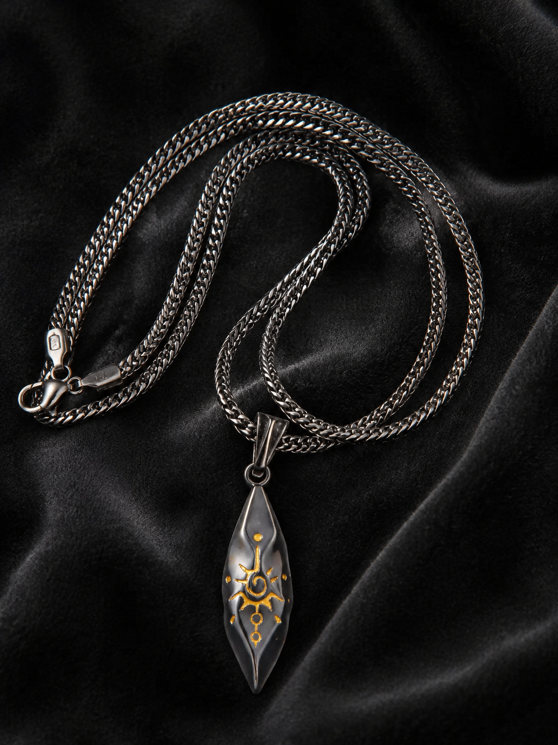 Tibetan Wishing Stone Amulet Pendant Necklace