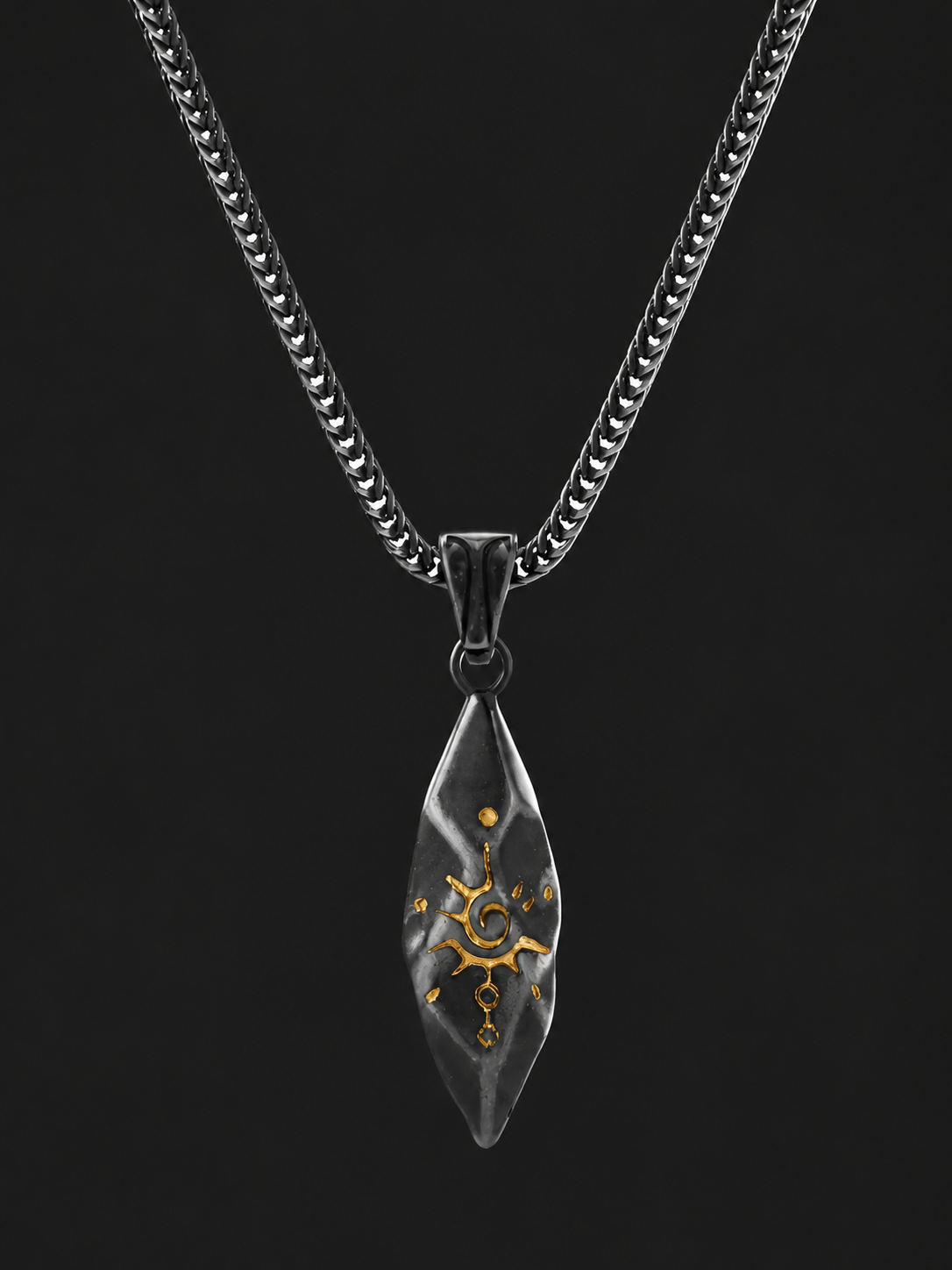 Tibetan Wishing Stone Amulet Pendant Necklace