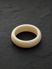 Authentic Tibetan Yak Bone Ring - Smooth Handmade Band