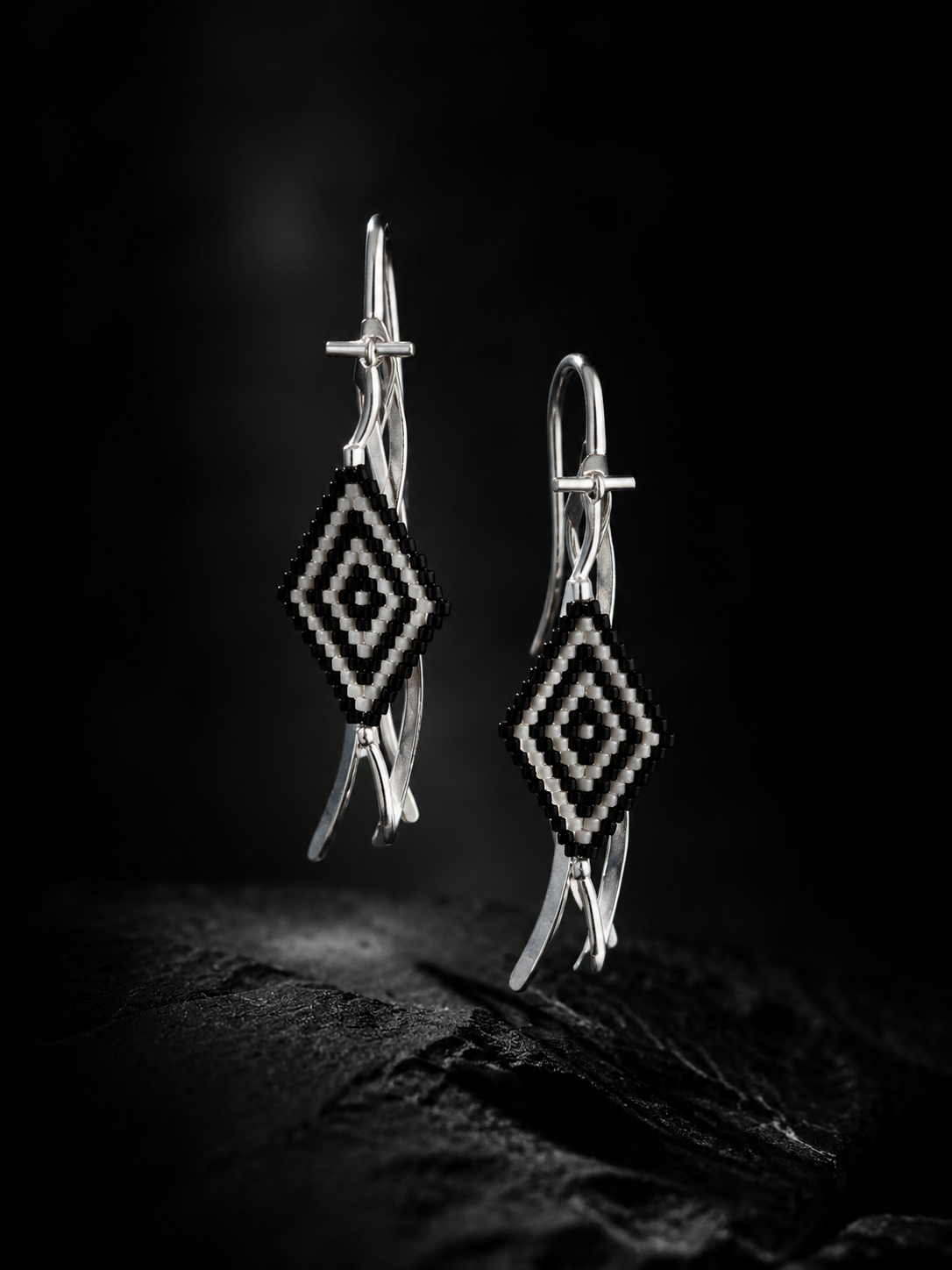 Tibetan Nomad Wuerduo Beaded Dangle Earrings