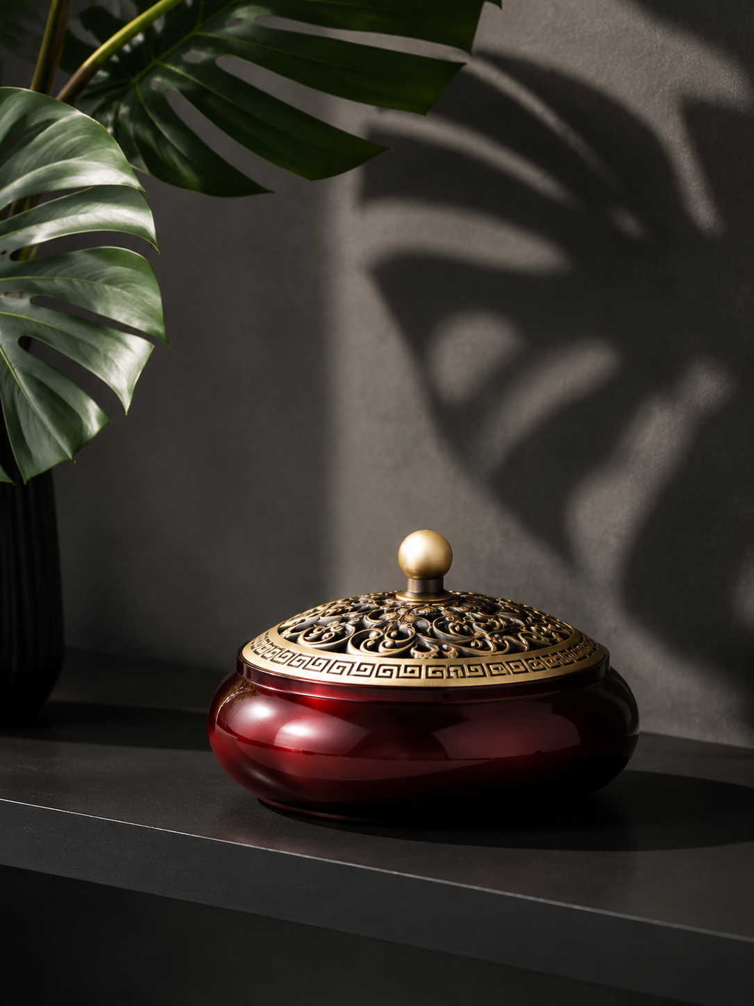 Tibetan Zen Brass Incense Burner for Meditation