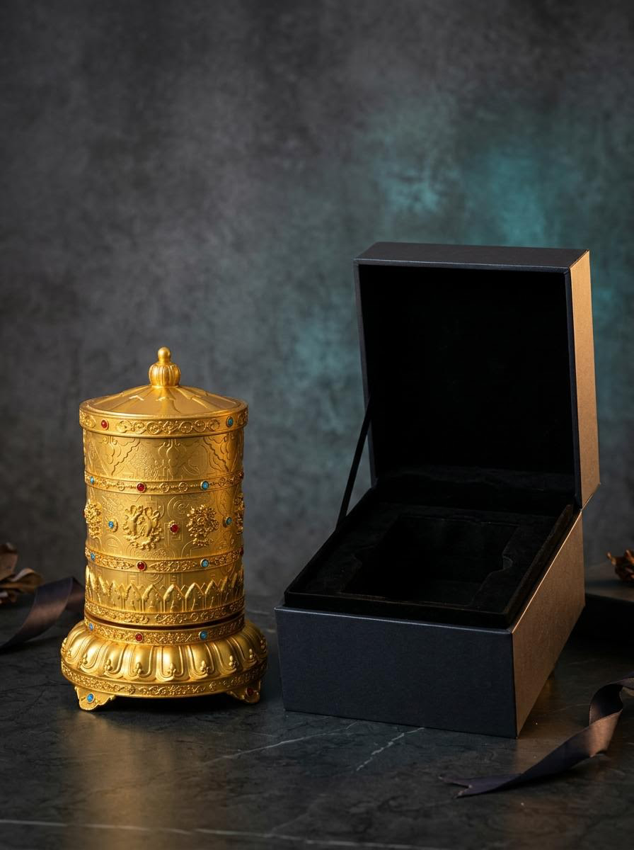 Electric Tibetan Prayer Wheel for Home & Desk