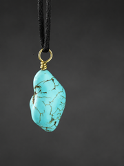 Khampa Tibetan Freeform Turquoise Necklace