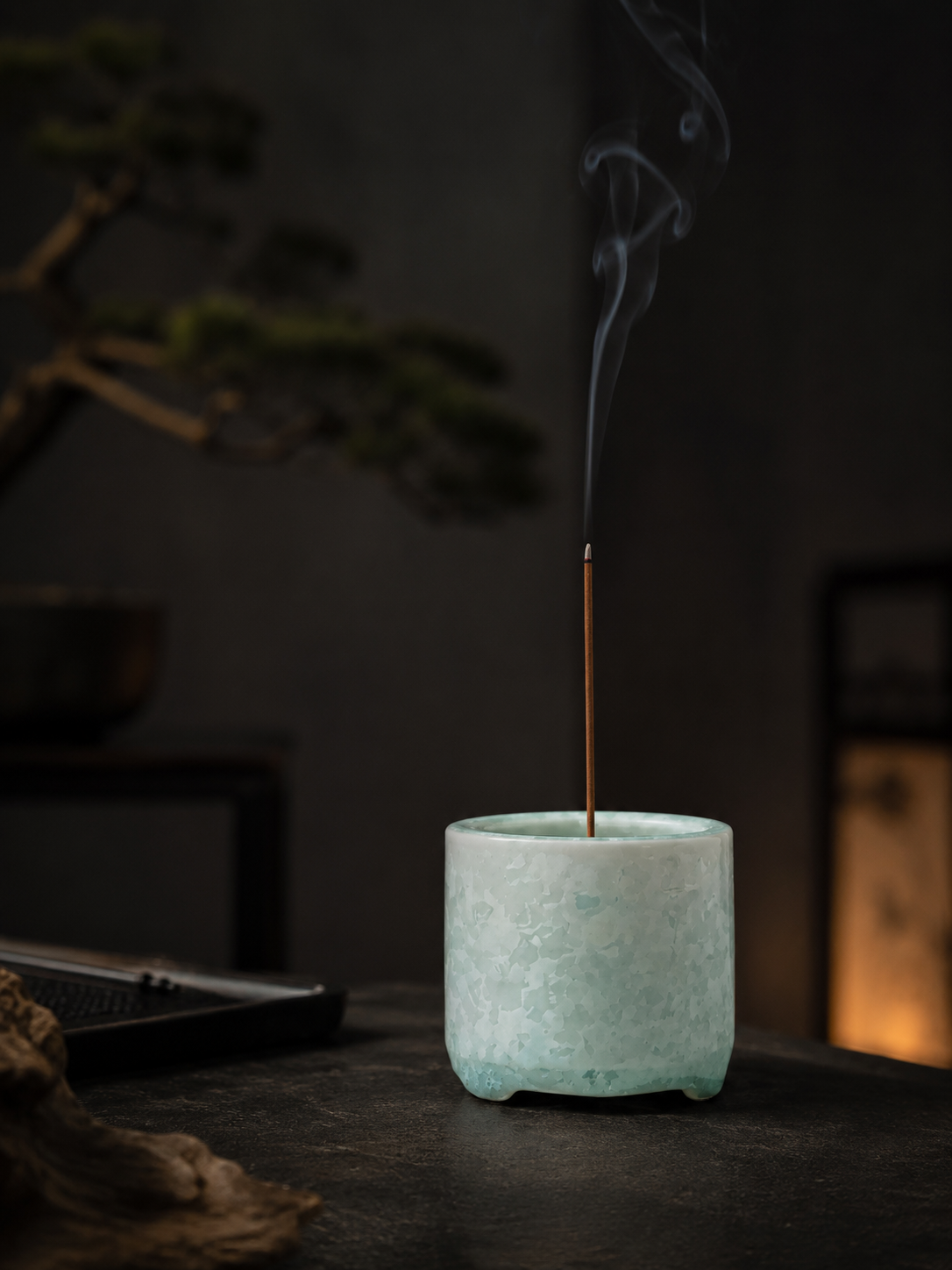 Crystalline Glaze Ceramic Incense Holder