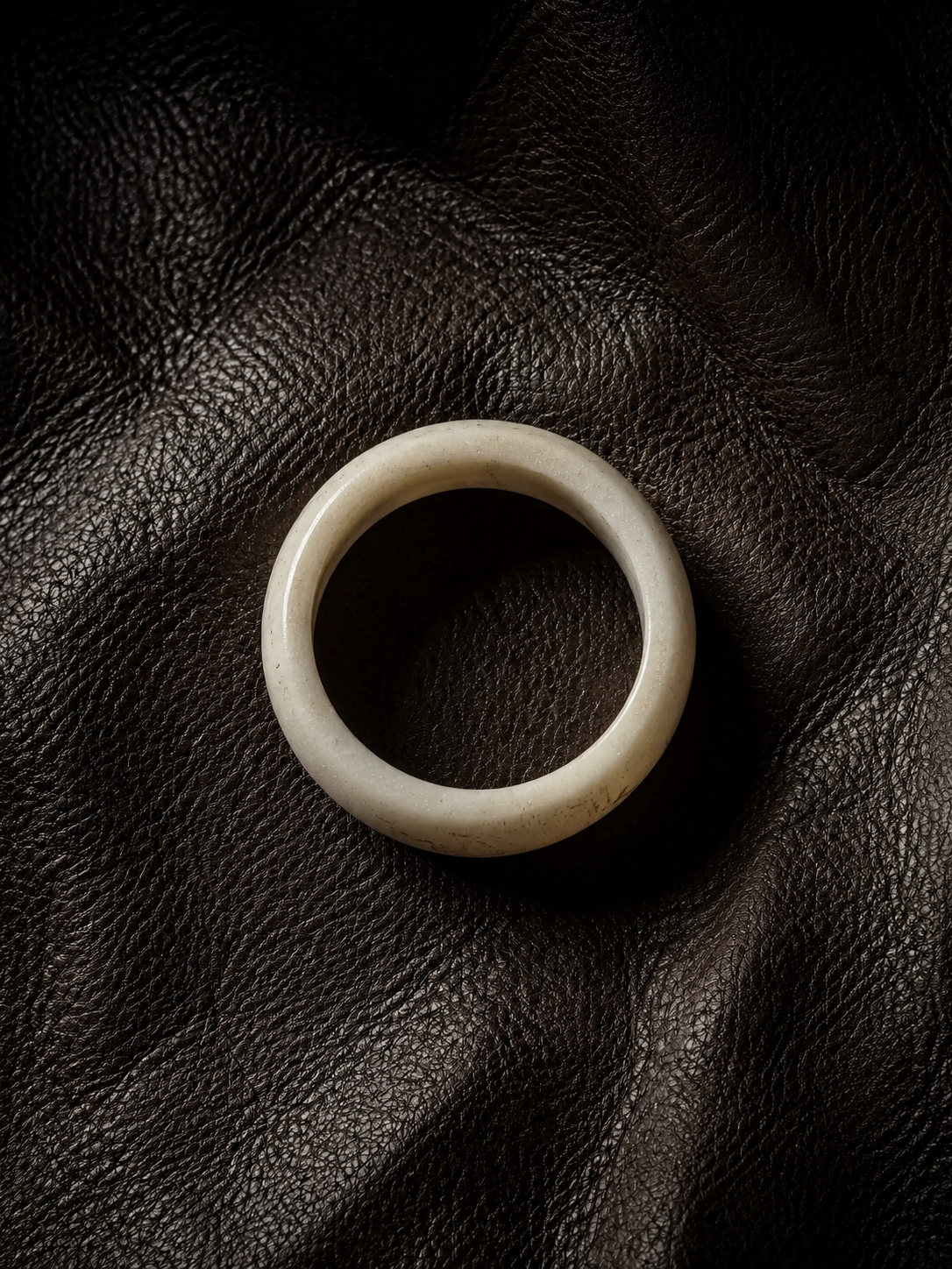 Authentic Tibetan Yak Bone Ring - Smooth Handmade Band
