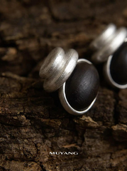Tibetan Elegance 925 Silver Stud Earrings