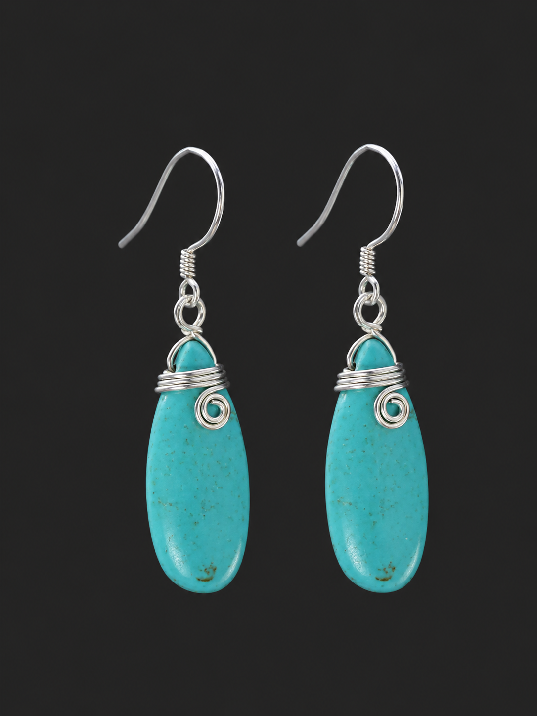 Handcrafted Tibetan Teardrop Silver Earrings