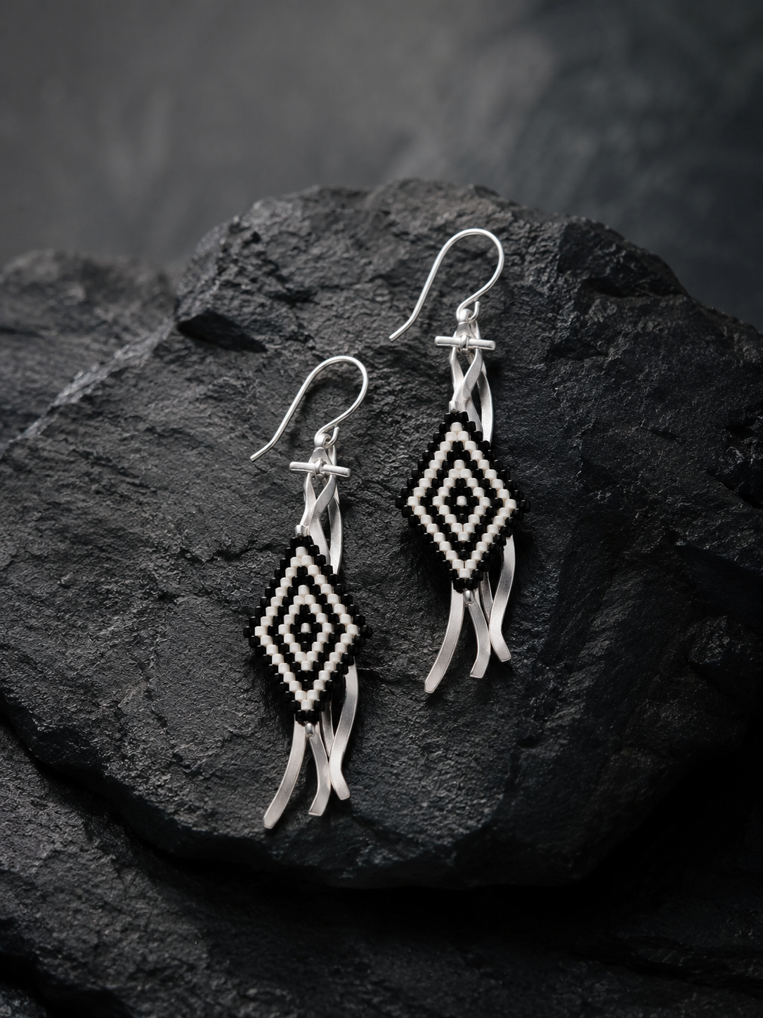 Tibetan Nomad Wuerduo Beaded Dangle Earrings