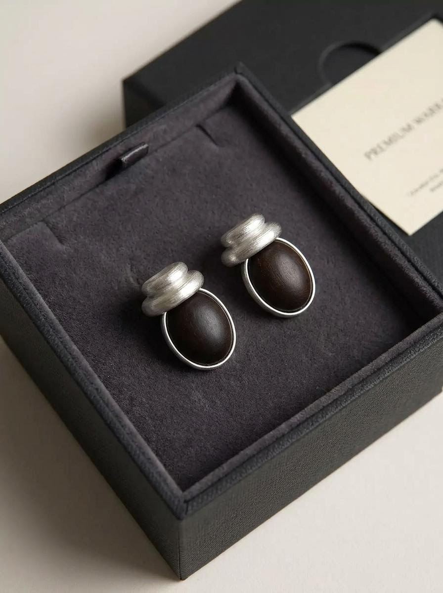 Tibetan Elegance 925 Silver Stud Earrings