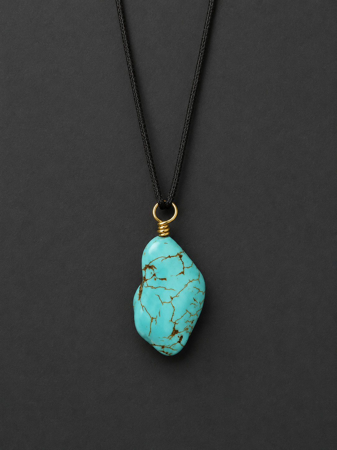 Khampa Tibetan Freeform Turquoise Necklace