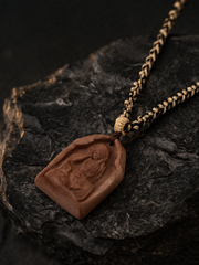 Handmade Tibetan Tsa Tsa Clay Amulet Necklace