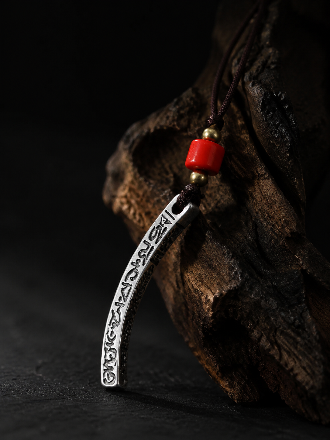 Tibetan Silver Om Mani Padme Hum Pendant Charm