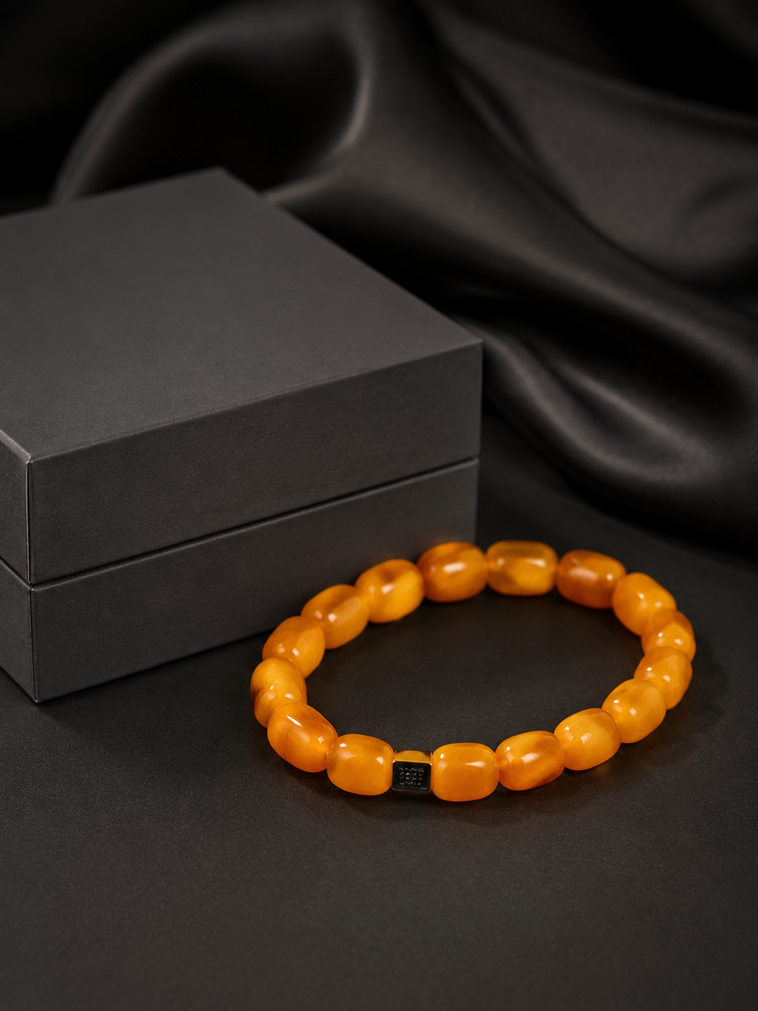Natural Beeswax Amber Irregular Bead Tibetan Bracelet