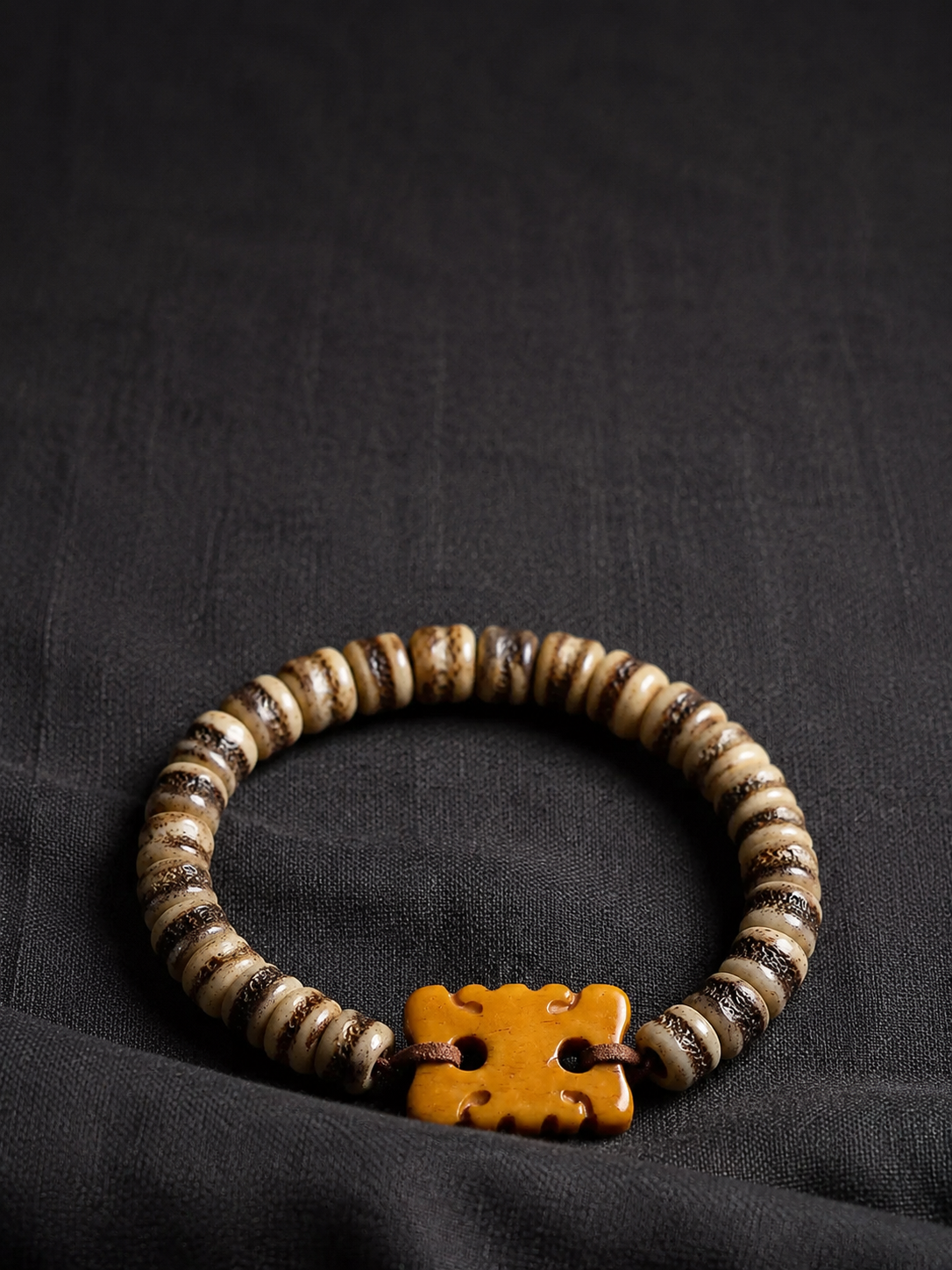 Authentic Tibetan Yak Bone Mala Bracelet