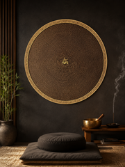 Hand-Painted Tibetan Mandala Thangka Wall Art