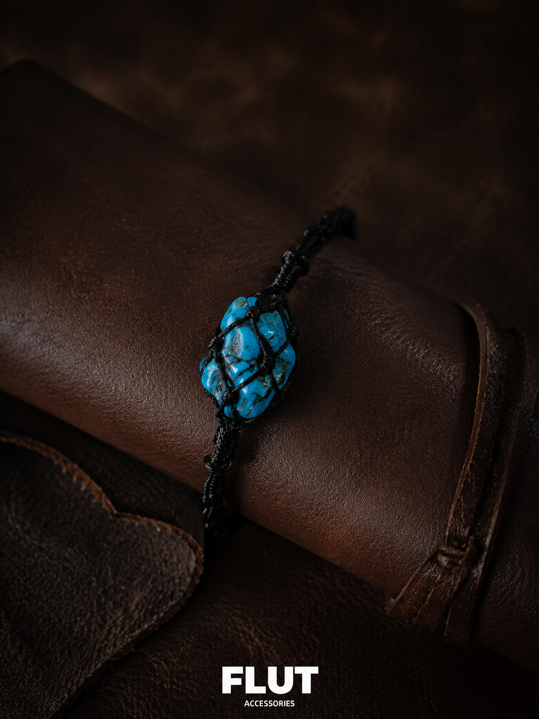 Tibetan Raw Turquoise Hand-Woven Adjustable Bracelet