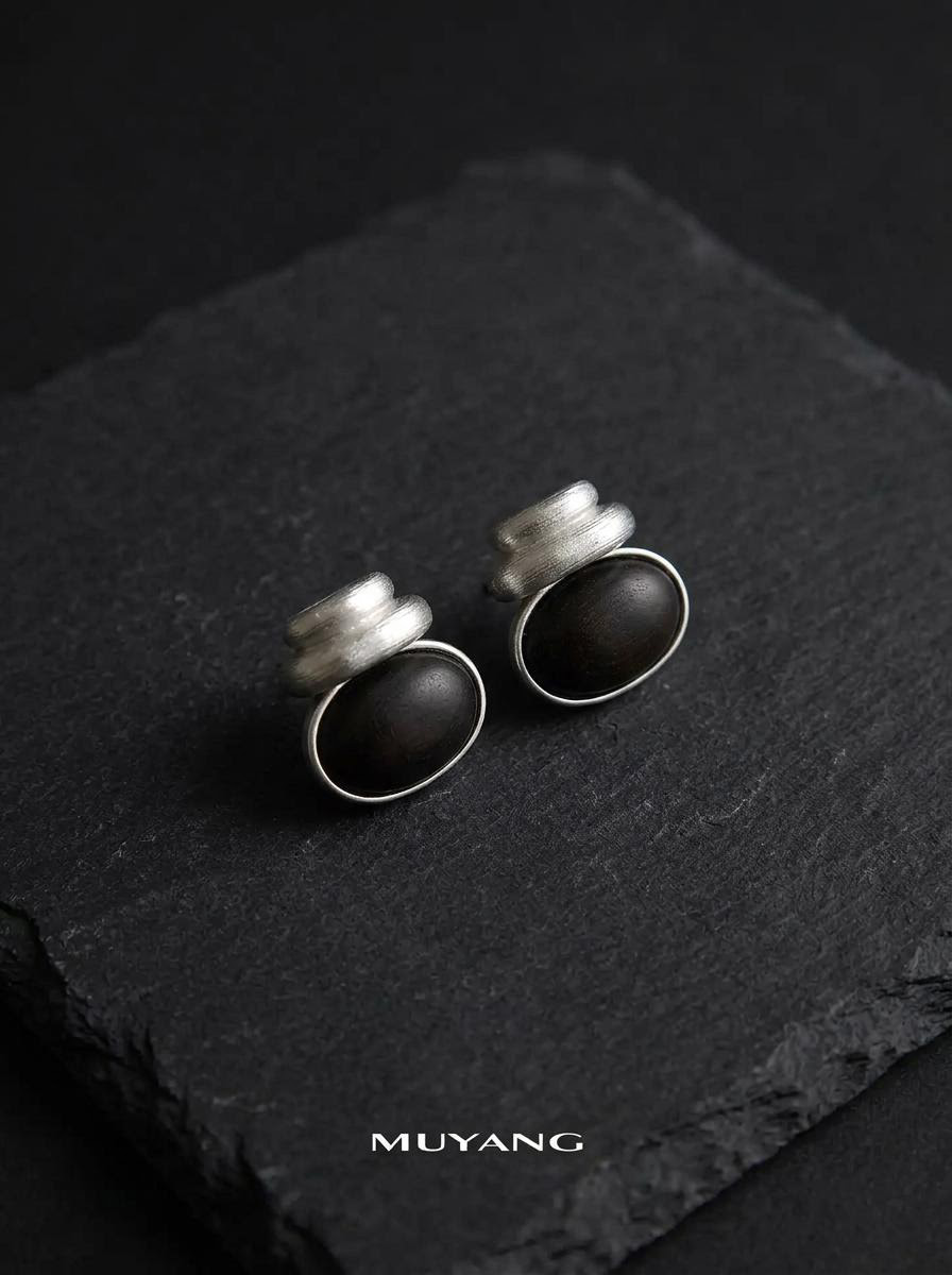 Tibetan Elegance 925 Silver Stud Earrings