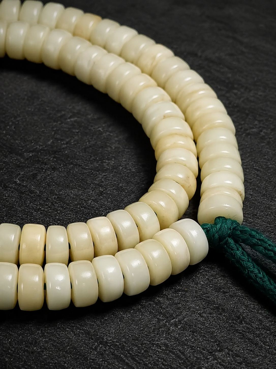 8mm Authentic Tibetan Yak Bone 108 Mala Beads Bracelet